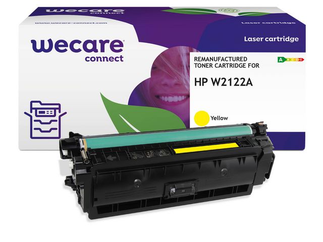 Toner WECARE HP W2122A 212A 4,5K gul - Primmeshiper