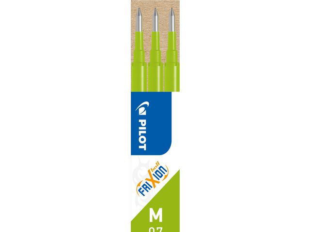 Refill PILOT Frixion 0,7mm ljusgrön 3/fp - Primmeshiper