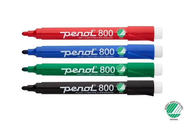 Whiteboardpenna PENOL 800 rund svart - Primmeshiper