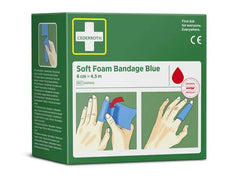 Plåster CEDERROTH SoftFoam 6cmx4,5m blå - Primmeshiper