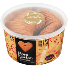 Honningkager GILLE Store hjerter 450g