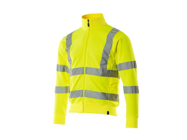 Sweatshirt Med Blixtlås Hi-Vis Gul XL - Primmeshiper