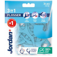 Tandtråd JORDAN 3-i-1 Flosser 36/fp
