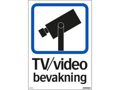 Skylt TV/video148x210mm - Primmeshiper