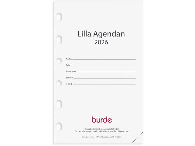 Compact kalendersats Lilla agendan 2026 Primmeshiper