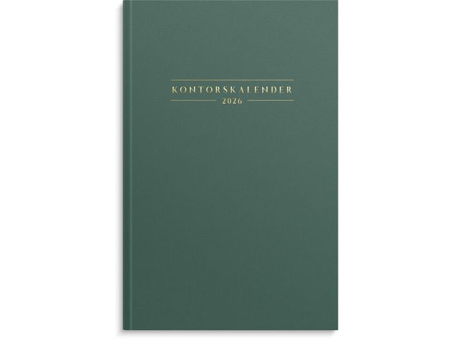 Kontorskalender 2026 grön Primmeshiper