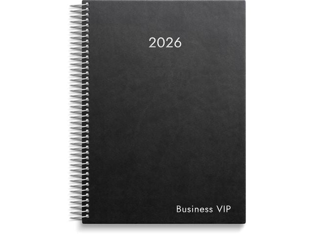 Kalender Business VIP 2026 svart Primmeshiper