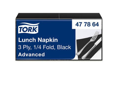 Servett TORK Lunch 3-lags svart 150/fp Primmeshiper