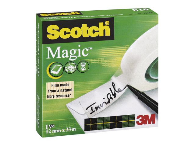 Dokumenttejp SCOTCH 810 12mmx33m - Primmeshiper
