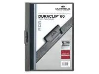 Klämmapp Duraclip 2209 A4 6mm m.grå Primmeshiper