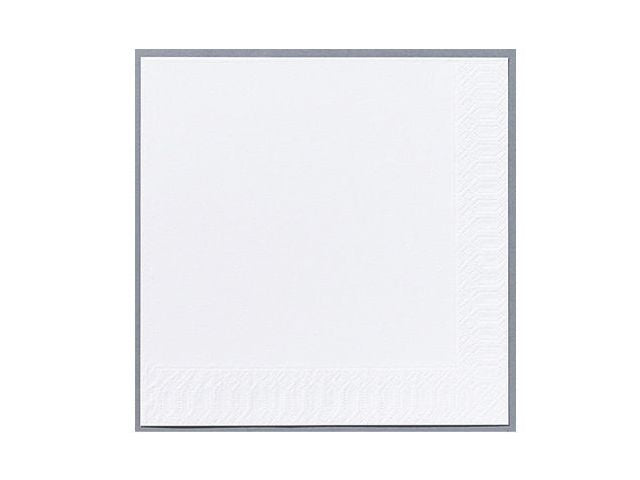 Servett 3-lags 40x40cm vit 125/fp - Primmeshiper