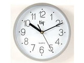 Väggur TIQ Ø22,5cm silver - Primmeshiper
