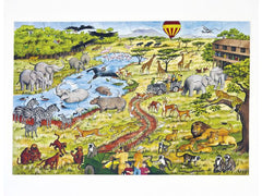 Golvpussel afrika 60x40cm - Primmeshiper