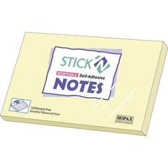 Noter Sticky notes 76x127mm gul