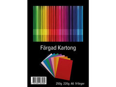 Kartong A6 220g 9 färger - Primmeshiper
