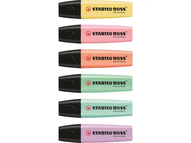 Överstrykningspenna BOSS pastell 6/fp - Primmeshiper