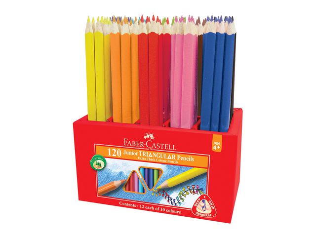Färgpenna FABER Triangular 12x10 färger - Primmeshiper