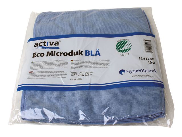 Microfiberduk ACTIVA ECO 32x32cm blå - Primmeshiper