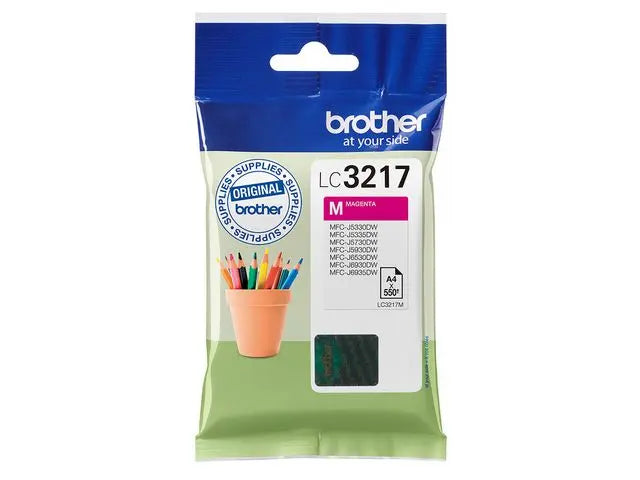 Bläckpatron BROTHER LC3217M magenta - Primmeshiper