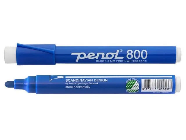 Whiteboardpenna PENOL 800 rund blå - Primmeshiper