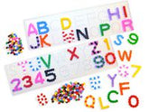 Pärlplatta ABC/siffror 5/fp - Primmeshiper