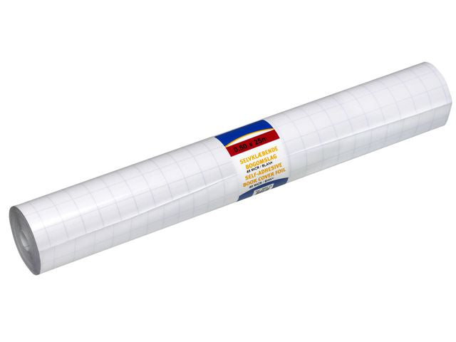 Bokplast självhäft. 80my 50cmx25m blank - Primmeshiper