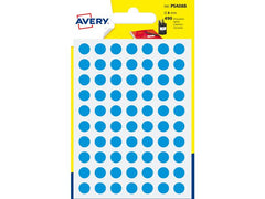 Etikett AVERY 8mm blå 490/fp - Primmeshiper