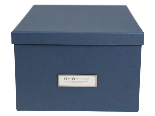 Förvaringsbox m.lock kartong blå - Primmeshiper