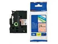 Tape BROTHER TZEB51 24mm svart på orang Primmeshiper