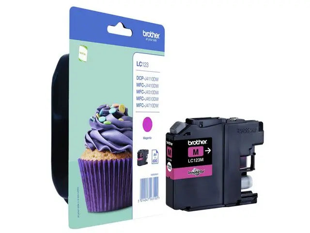 Bläckpatron BROTHER LC123M magenta - Primmeshiper