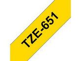 Tape BROTHER TZE651 24mm svart på gul - Primmeshiper