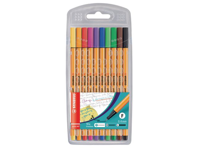 Fineliner STABILO Point 88 10/fp - Primmeshiper