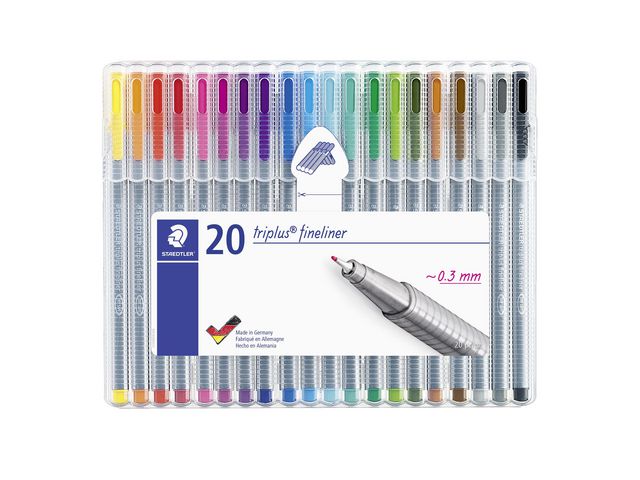 Fineliner STAEDTLER triplus 20 färger - Primmeshiper
