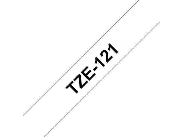 Tape BROTHER TZE121 9mm svart på klar - Primmeshiper