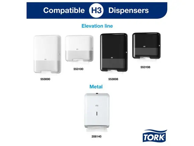 Handduk TORK Pre H3 2-lag vit 3000/fp - Primmeshiper