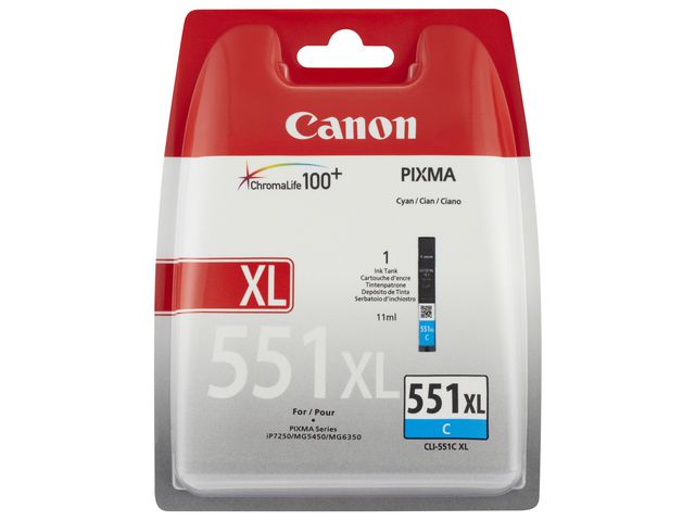 Bläckpatron CANON CLI-551XL cyan - Primmeshiper