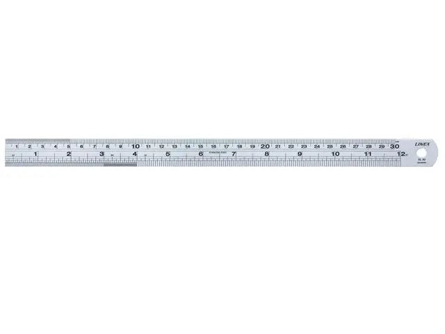 Linjal LINEX stål 30cm - Primmeshiper