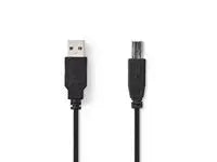 Kabel NEDIS USB 2.0 A-B 5m svart - Primmeshiper