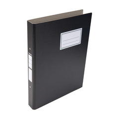 Ringbind A4 29mm syntetisk læder pap sort