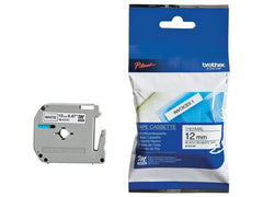 Tape BROTHER MK231 12mm svart på vit - Primmeshiper