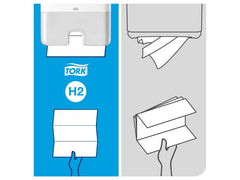 Dispenser TORK H2 Handduk vit - Primmeshiper