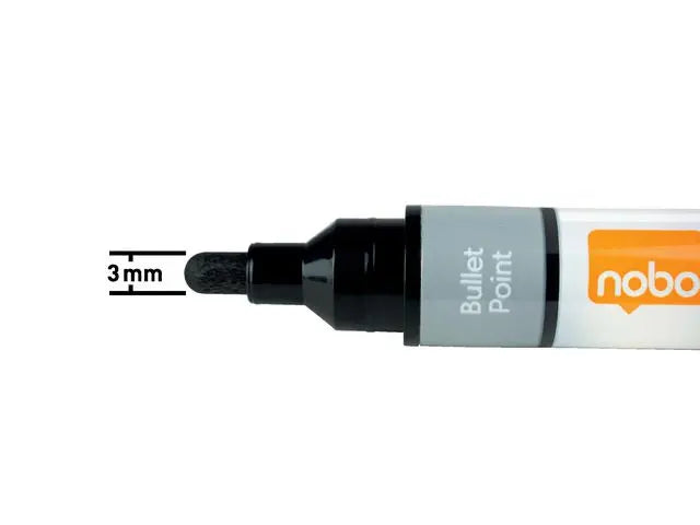 Whiteboardpenna NOBO Liq rund mix 10/fp - Primmeshiper