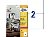 Etikett AVERY Slitstark 210x148 40/fp - Primmeshiper