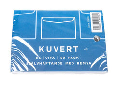 Kuvert Konsument C6 80g Vit Remsa 50/fp - Primmeshiper