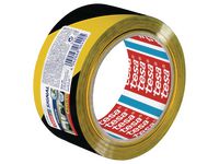 Golvmarkering TESA Prem. 50mmx66m sv/gul - Primmeshiper