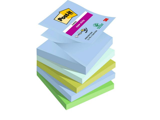 Notes POST-IT SS Z-bl Oasis 76x76 5/fp - Primmeshiper