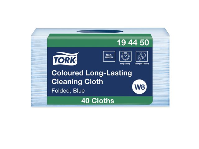 Rengöringsduk TORK Pre W8 blå 40/fp - Primmeshiper