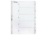 Kartongregister LYRECO A4 1-5 vit - Primmeshiper