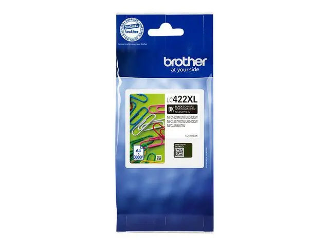 Bläckpatron BROTHER LC422XLBK Svart - Primmeshiper