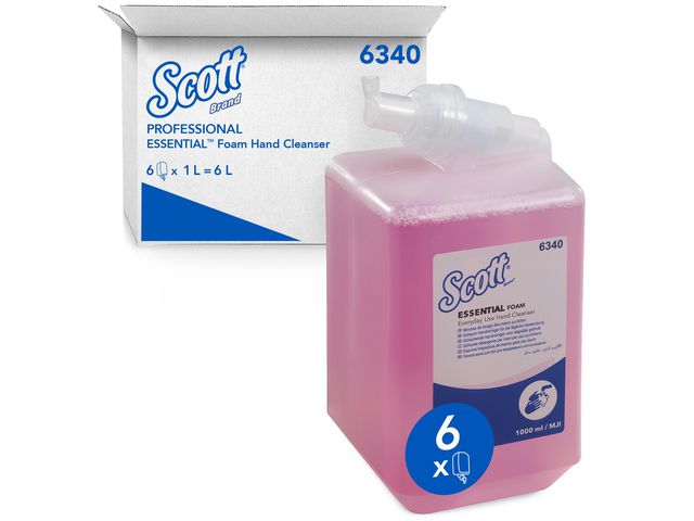 Tvål SCOTT Essential skumtvål 1L 6/fp Primmeshiper
